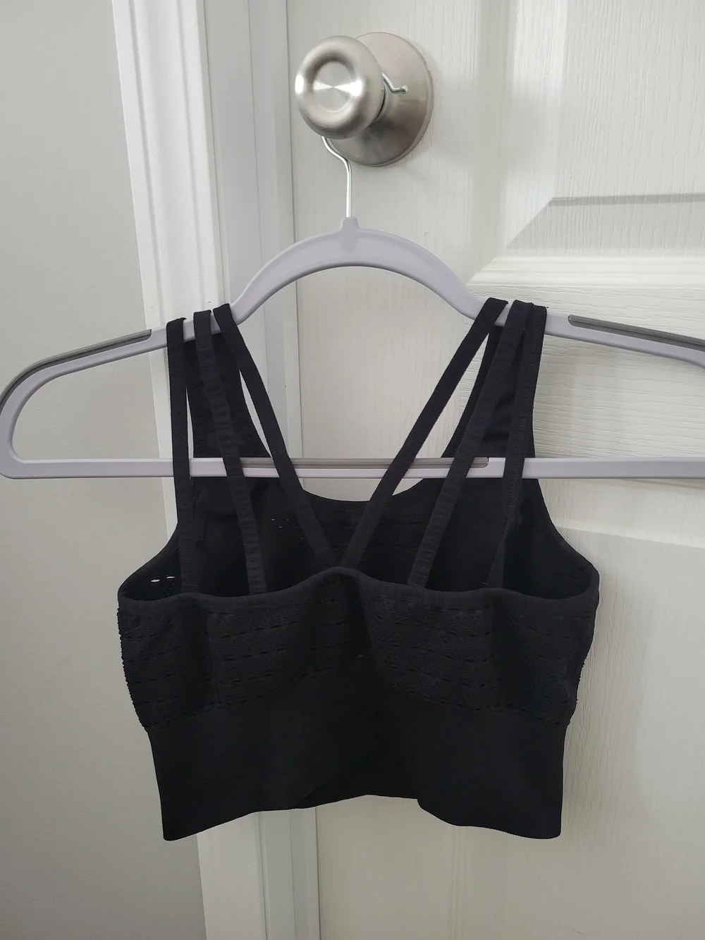 Gymshark Black Strappy Longline Sports Bra - Picture 2 of 3